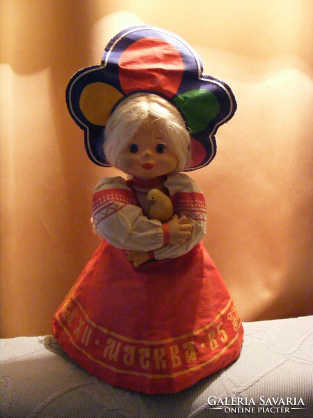Retro Russian doll 45 cm 1985 Moscow xii. Vit