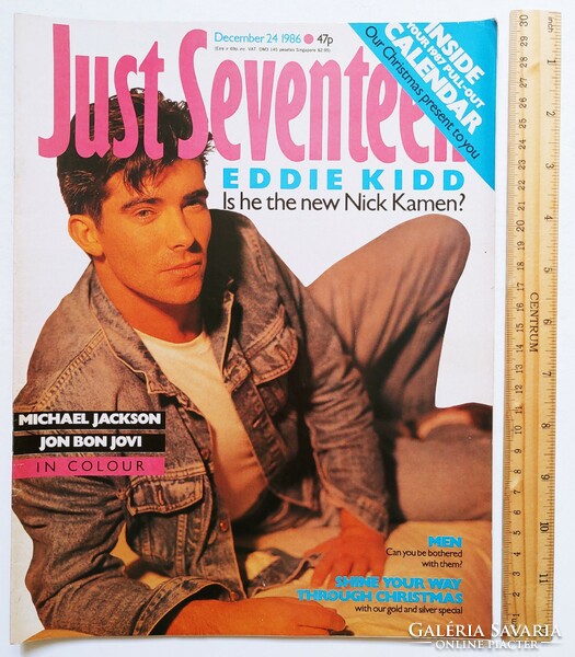 Just seventeen magazine 86/12/24 michael jackson fox pet shop boys curiosity lowe cruise penn