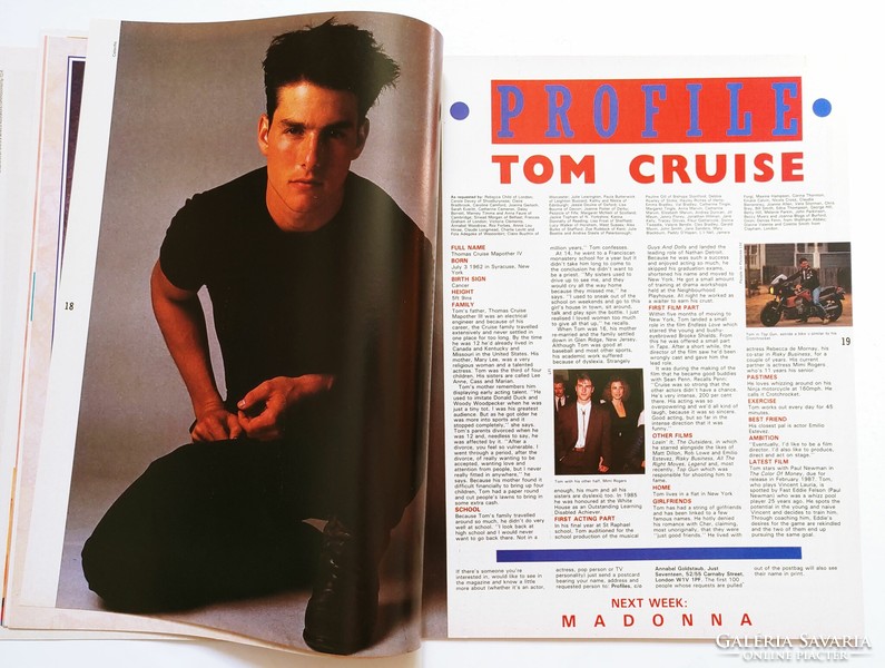 Just Seventeen magazin 86/12/10 Mark O'Toole (Frankie Goes To Hollywood) Pet Shop Boys Tom Cruise
