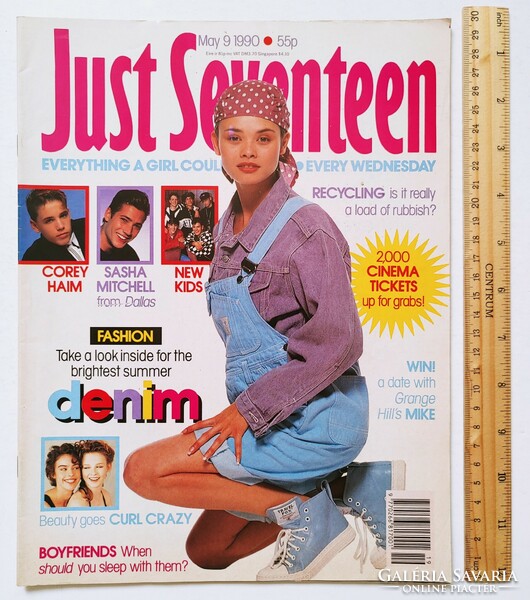 Just seventeen magazine 90/5/9 new kids on the block madonna corey haim halo james kylie minogue