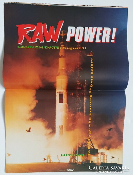 Raw magazine 88/8 show issue iron maiden kiss helloween guns n roses megadeth monsters of rock