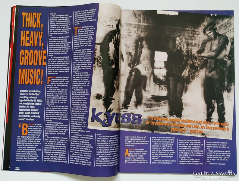 Raw magazin 92/12/23 Ozzy Skid Row Sepultura Stooges Deicide Megadeth Kyuss Bolt-Thrower R Hot Chili