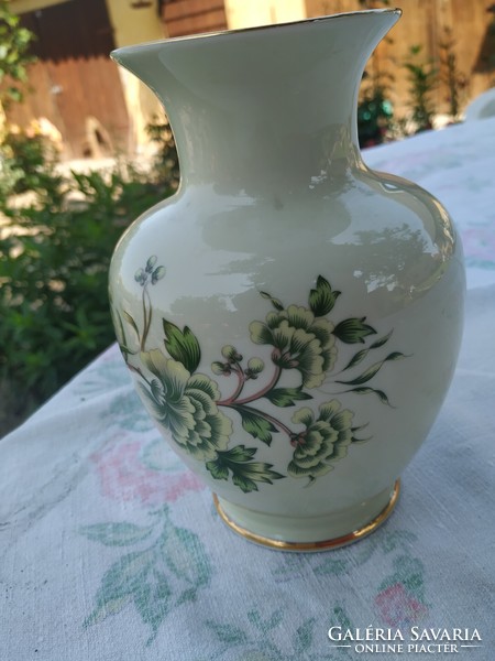 Holóházi green flower vase for sale!