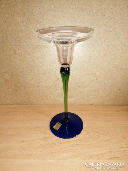 La Vida üveg gyertyatartó - 21 cm magas (fp)