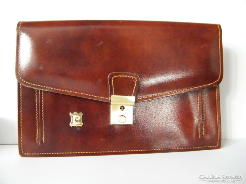 Retro pierre cardin men's leather car bag, handbag