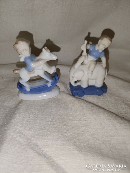 2 db antik német porcelán figura együtt 5*8 cmesek