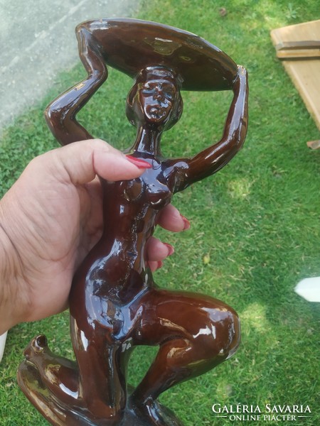 Gyönyörű, kerámia nő szobor 25 cm eladó