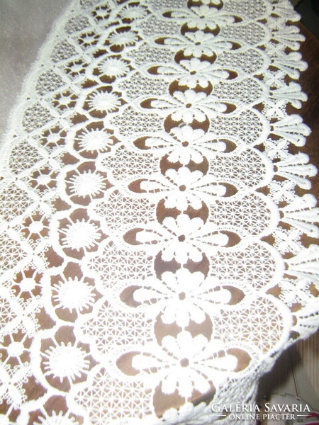 Dreamy vintage lace panoramic curtain