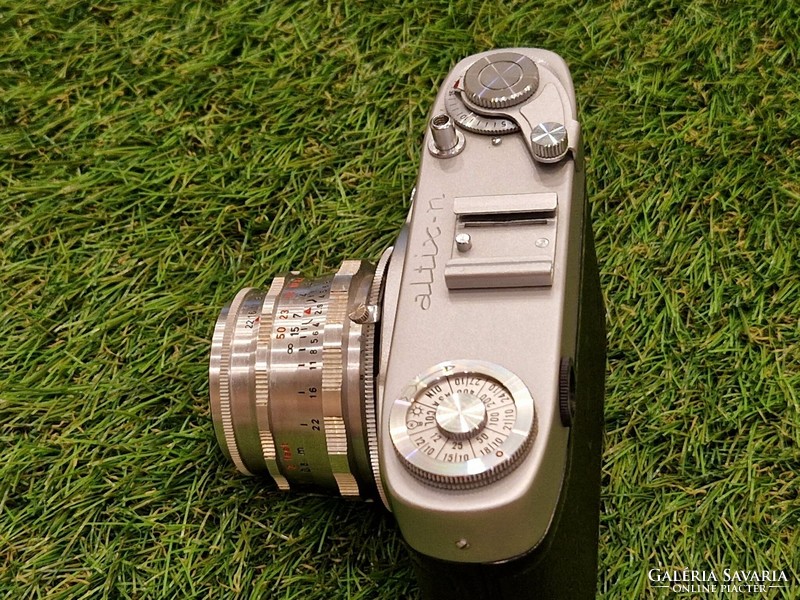 ALTIX-n 35 mm-es fényképezőgép Meyer Optik Gorlitz Trioplan RED V-vel 50mm f/2.9 1:2.9/50 Németorszá