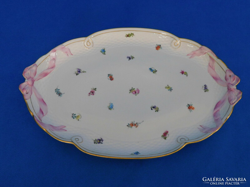 Herend antique milles fleurs ribbon bowl