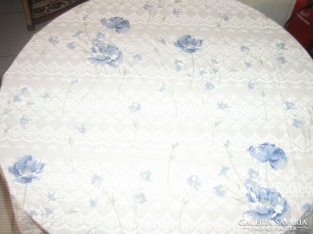 Különleges pasztell rózsaszín kék virágos ágyterítő
