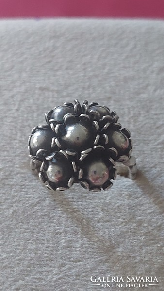 Antique silver ring, excellent goldsmith's work!