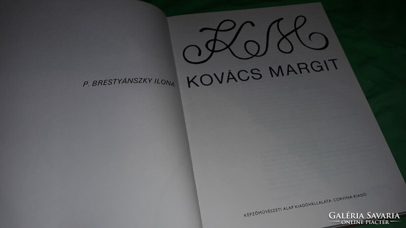 1985 - P. Brestyánszky Ilona - KOVÁCS MARGIT élete, munkái - vastag album könyv a képek szerint