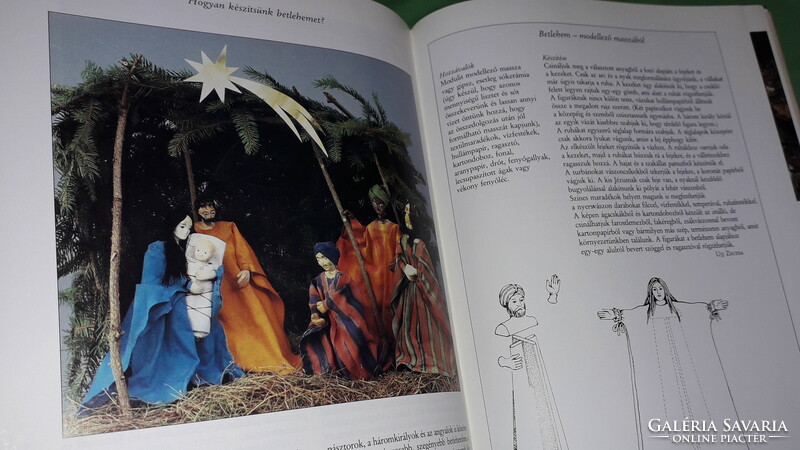 1990 - Ágota Steinert - Christmas - picture album book according to the pictures in Helikon