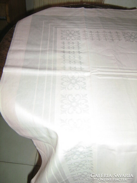 Beautiful pink elegant huge damask tablecloth