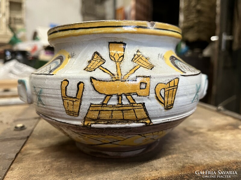 Gorka geza ceramic bowl with Haban pattern