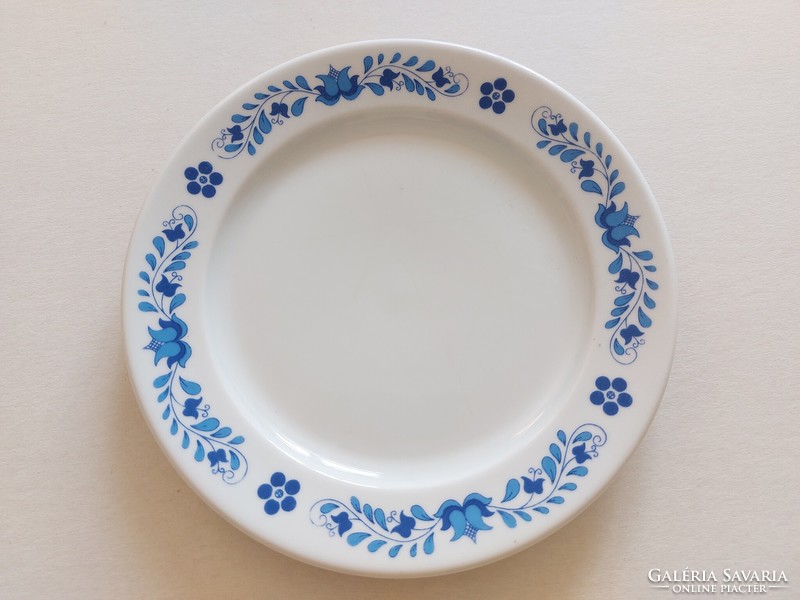 Old lowland porcelain small plate with blue flower pattern