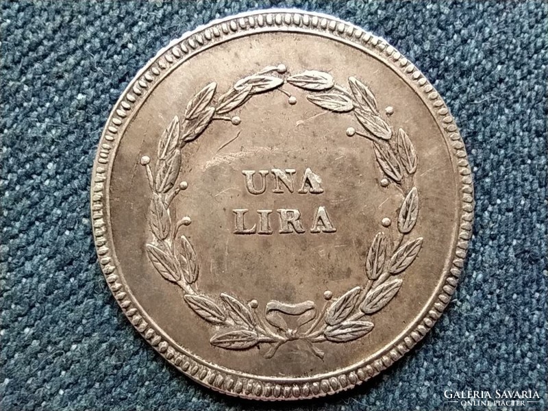 Tuscany (Italian States) ii. Károly lajos / maria luisa (1803-1807) .920 Silver 1 l (id63062)