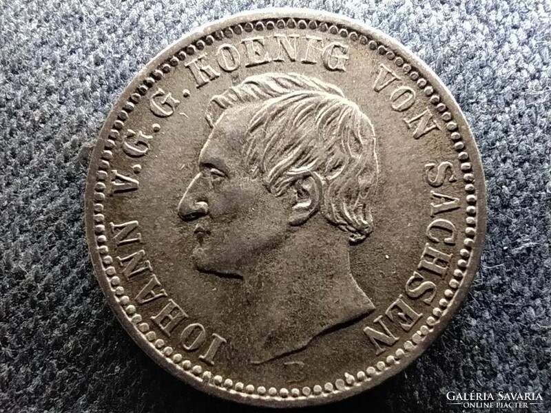 Német Államok Szász Királyság I. János (1854-1873) .521 ezüst 1/6 tallér 1865 B (id74142)