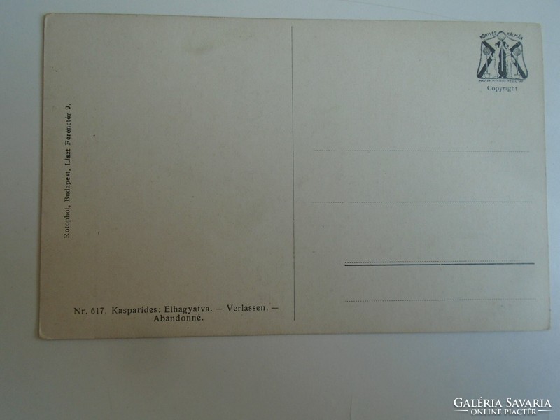 D196210 Kasparides - Elhagyatva - Verlassen   -1910k régi képeslap