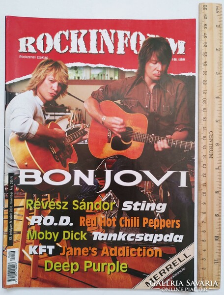 Rockinform magazin #116 2003 Bon Jovi Révész Red Hot Chili KFT Moby Dick Tankcsapda Pokolgép Maiden