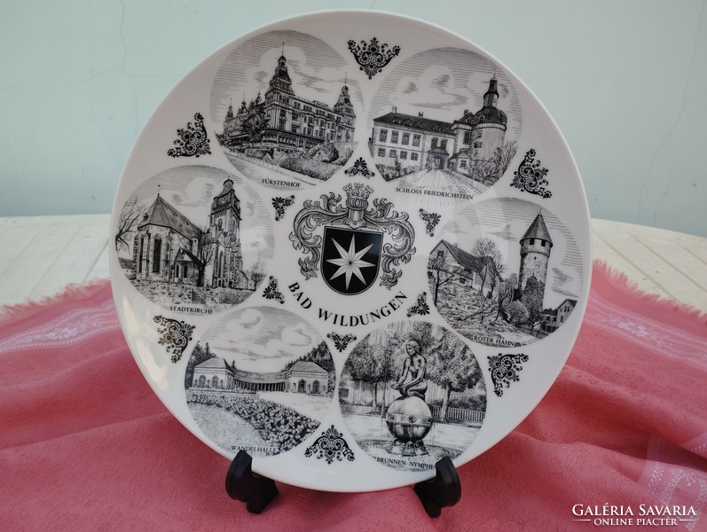 Beautiful German porcelain bowl, plate