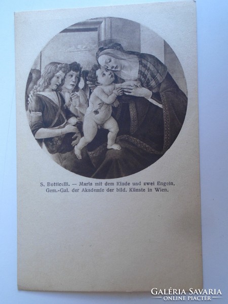 D196215 raphael -Virgin Mary and Child -1910k old postcard Julius Bard -Berlin