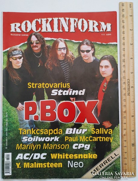 Rockinform magazine #111 2003 p box whitesnake tank trap ingwie acdc stain mccartney blur manson