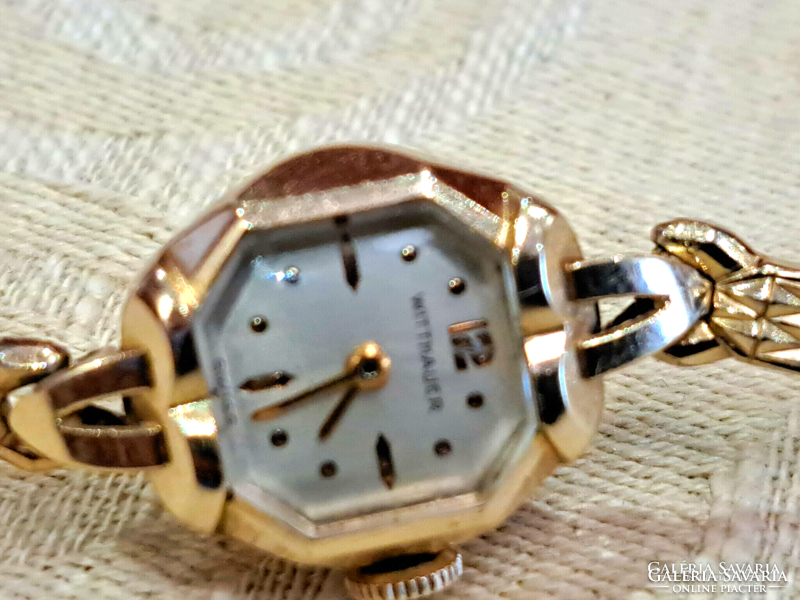 Original wittnauer watch, real gold, the strap is gold-plated metal