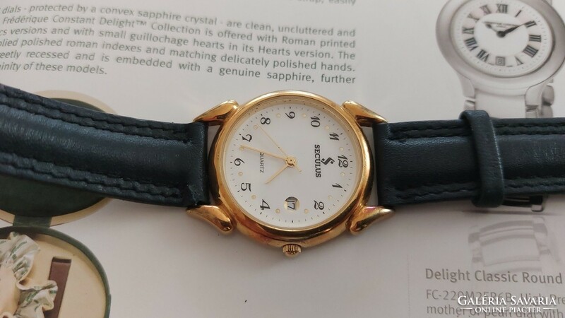 (K) seculus Swiss structured suit watch, working, 3.5cm without crown.