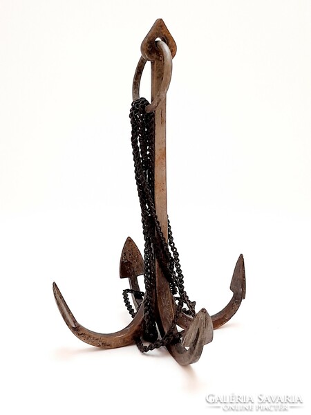 Old anchor, iron cat, 15 cm