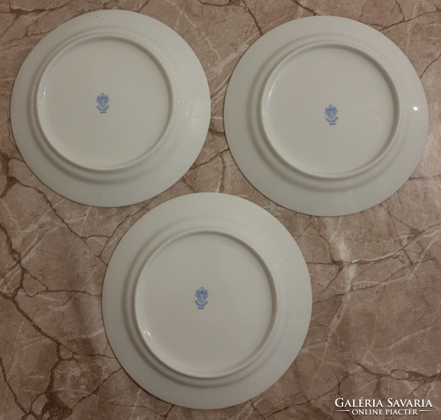 3 Plates with a blue and purple flower pattern from the Great Plains