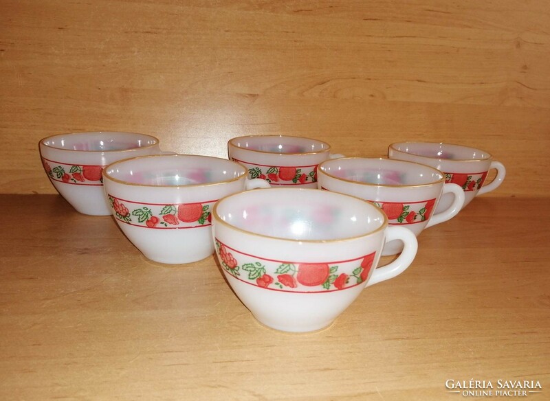 Milk glass cup 6 pcs in one (12/k)