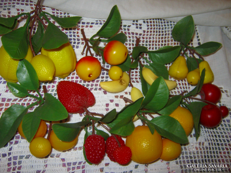 Retro plastic fruits decoration