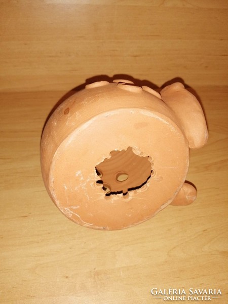 Kerámia terracotta törpe persely - 15 cm magas (25/d)