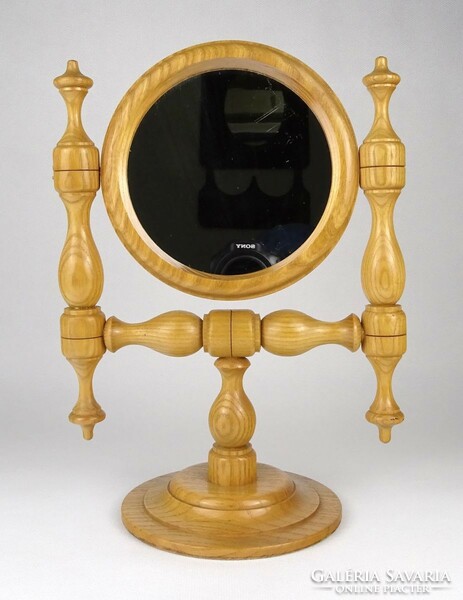 1N389 Szép állapotú billenő borotválkozó tükör pipere tükör 28 cm