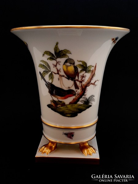 Large nail vase with Rothschild pattern from Herend (17.5 cm)