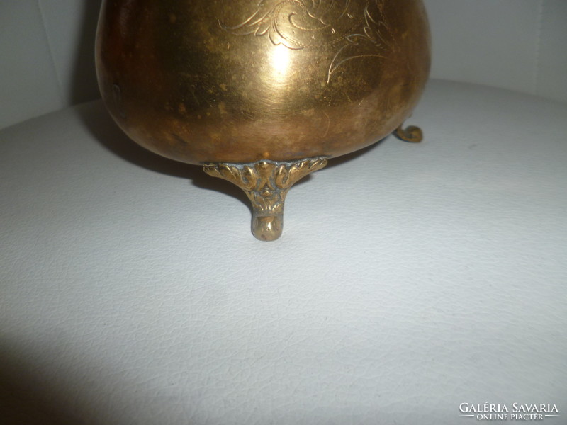Old marked copper bonbonier sugar holder