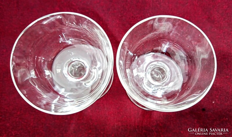 Old crown authenticated glass glass 0.5Dl - 2 pcs together