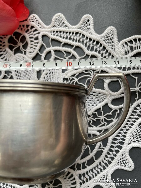 Winter fair! Art deco silver-plated tea and coffee pot, sugar holder, spout