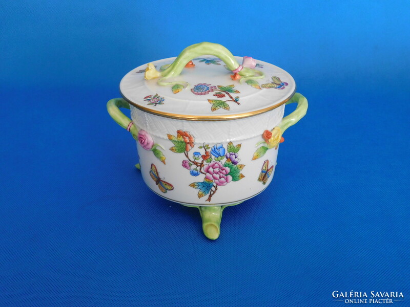 Herend Victoria's richly painted biscuit holder