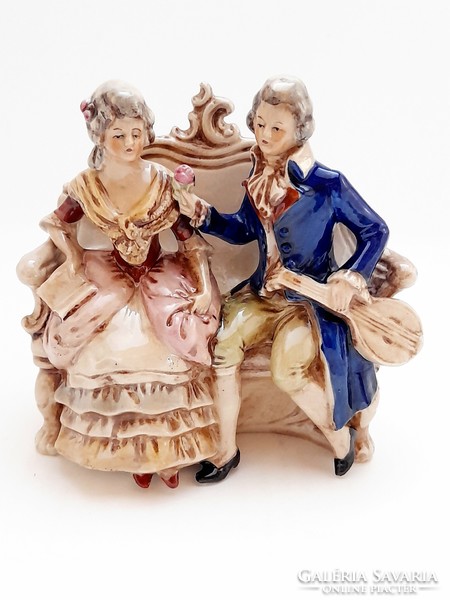 Baroque pair, German porcelain