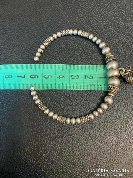Silver bracelet with pendant