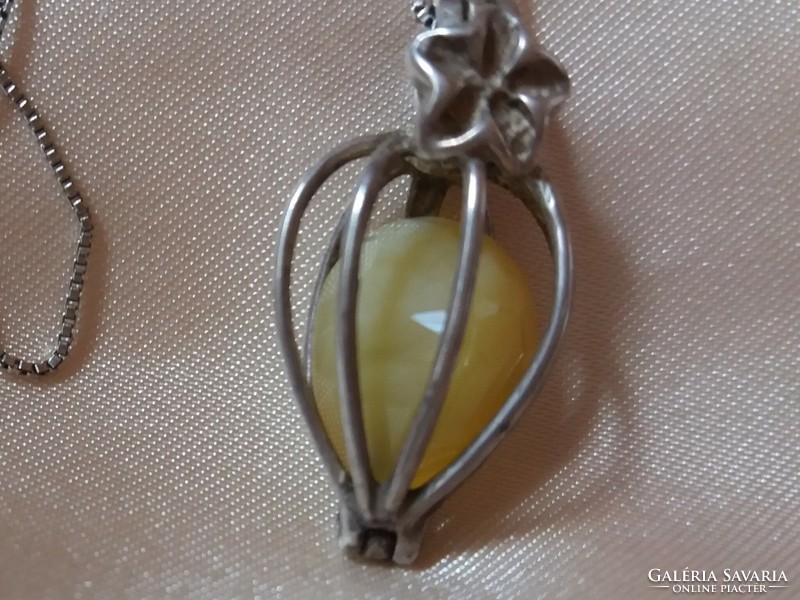 Antik abroncs ezüst medál 3.12 Opál tanúsítvánnyal
