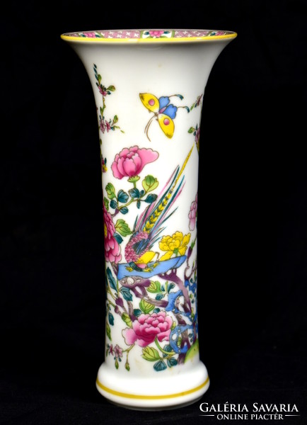 Rosenthal porcelain vase with a lavish bird pattern