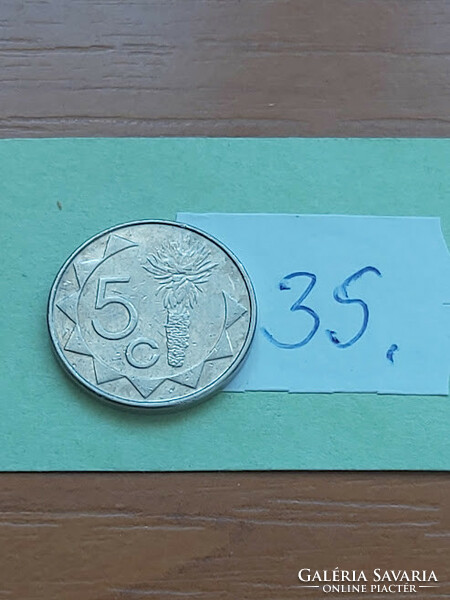 Namibia 5 cents 2009 aloe plant 35.