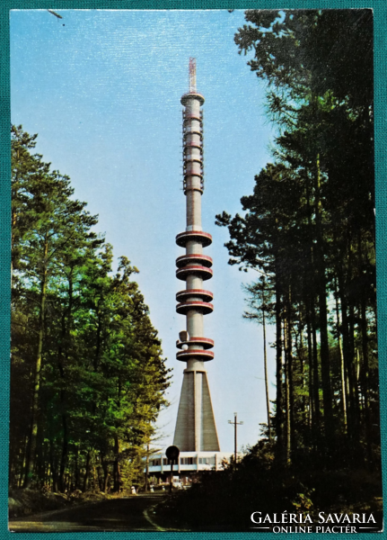 Sopron, TV-torony, postatiszta képeslap, 1978