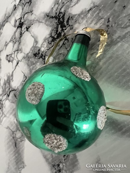 Antique glass sphere Christmas tree decoration