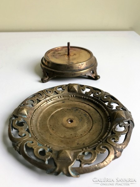 Copper table candle holder - approx. 40 DKK