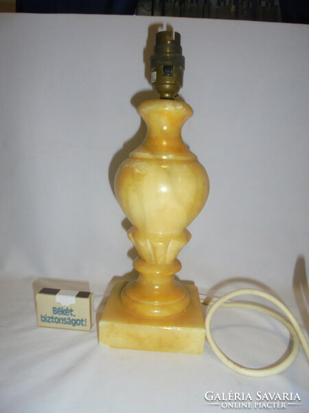Old marble table lamp
